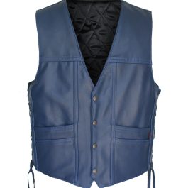 Men Navy Blue Cruiser Vest