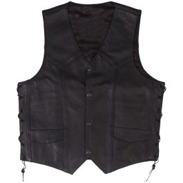 Men Cowhide Leather Vest