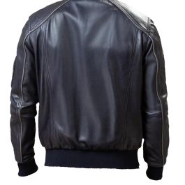 Men Black Bomber Jacket