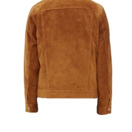 Frame Shearling-Collar Suede Jacket