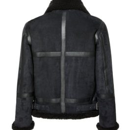 CHEVEREL Shearling-Trimmed Suede Jacket