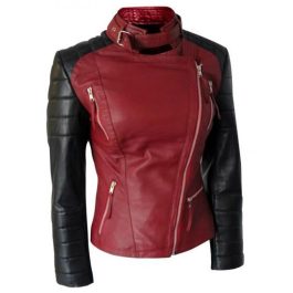 Red & Black Leather Jacket